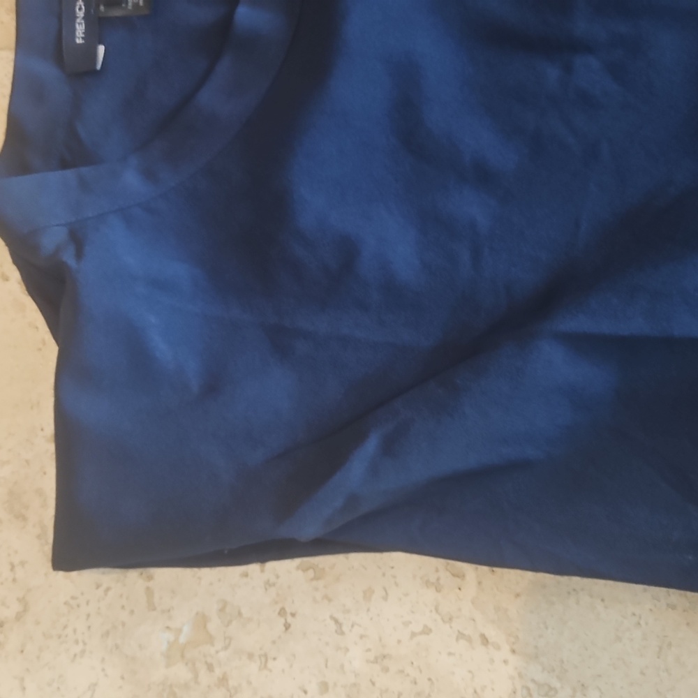 French Connection Deep Blue Top - Picture 2 of 4